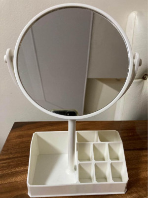 Pre-loved Table Top Vanity Mirror With Storage