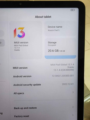 Xiaomi miPad (wifi) 5 6/128 for sale only