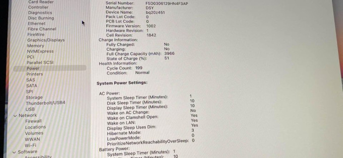 Macbook Air 2020 256GB 8GB RAM