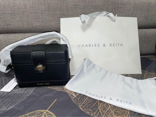 Charles & Keith Bronte Boxy Crossbody Bag