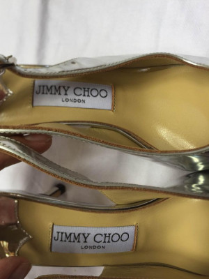Jimmy Choo Silver Heels
