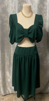 Large to XL Emerald Green Sexy Coordinates