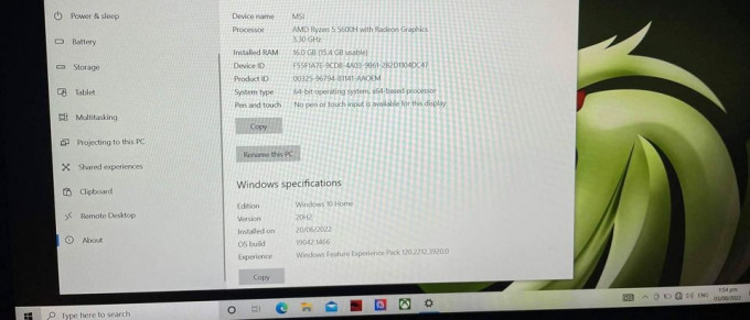MSI Bravo 15 16gb 3200mhz 144hz