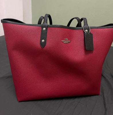 Coach reversible tote