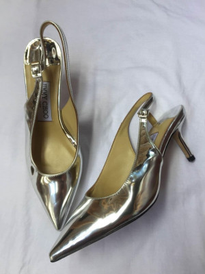 Jimmy Choo Silver Heels