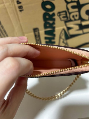 Coach zip card case wallet card holder