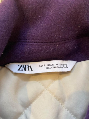 Zara Man Varisty Jacket Purple