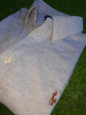 Ralph Lauren Gray Knitted Oxford (Gold Label)