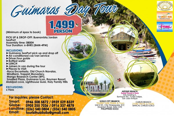 GUIMARAS LAND DAY TOUR (JOINERS)
