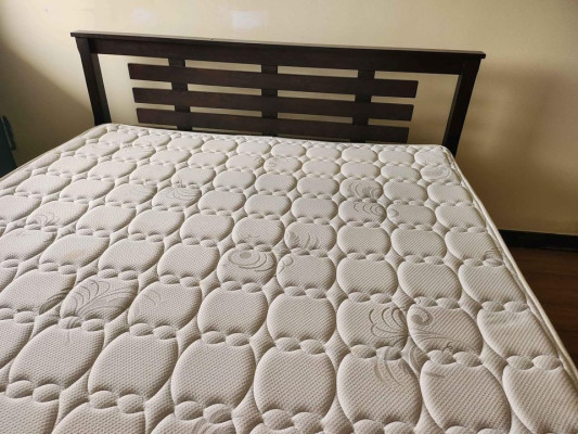 Queen size mattress with free bed frame