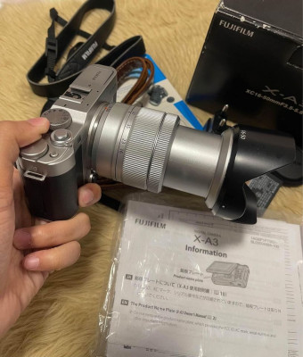 For Sale: Fujifilm XA-3 Mirrorless Vlogging Camera (Silver Argent)