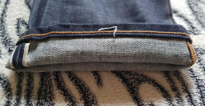 RALPH LAUREN SAMPLE PAIR - VARICK SLIM STRAIGHT INDIGO RAW DENIM JEANS /SELVEDGE