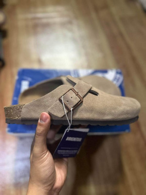 Birkenstock Softbed Clogs Taupe