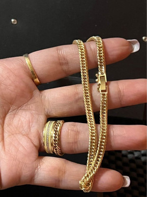 Saudi Gold Double Lock 18k