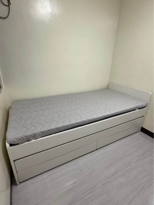 Pull-out Bed Frame with Storage