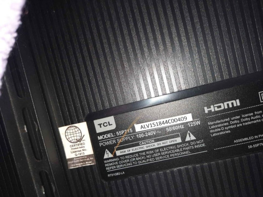 Edgeless TCL P715 Series 55inches 4K