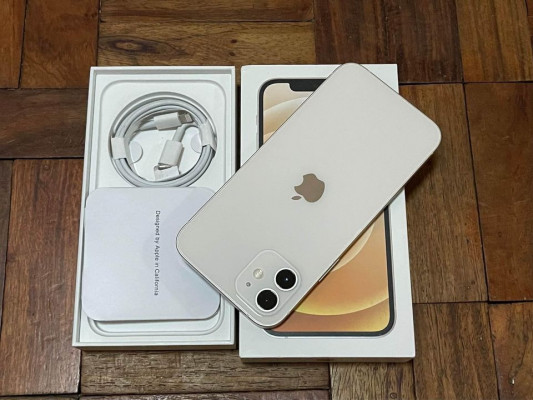 IPhone 12 128gb White Conmplete Factory Unlock