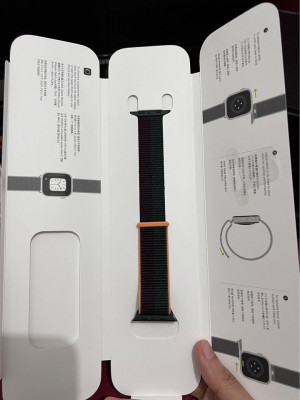 Apple Watch Series 7 45MM Sport Loop - Dark Cherry/Forest Green