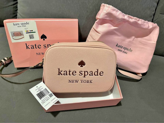 Kate Spade Glitter on Mini Camera Bag Rose Smoke