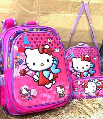 3n1 bag set Size 16 inch W/pencil case at lunch bag 500