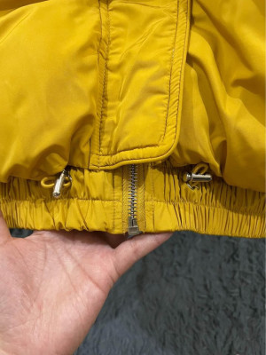 Authentic Zara TRF Yellow Puffer Jacket Hoodie