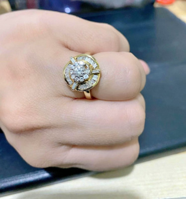 3 carat diamond ring in 14k gold