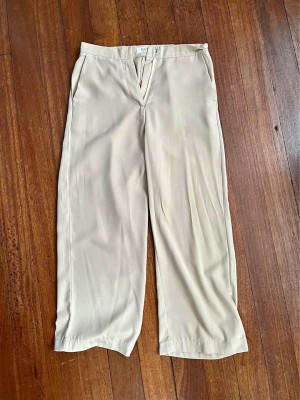 Beige Trousers Pants Size M Fits 26-27