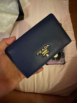 PRADA Vitello Grain Leather With Authentication Card