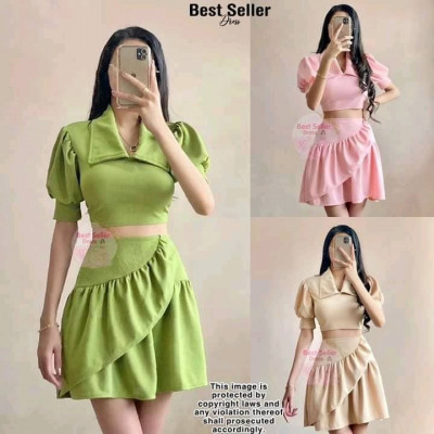 Clara Puff Sleeve Terno