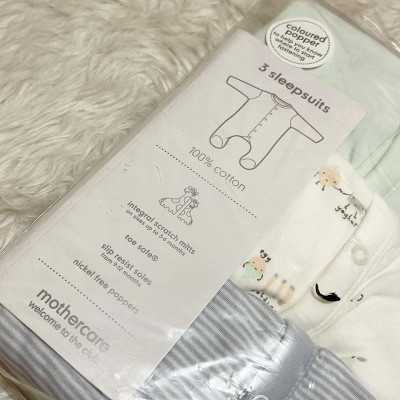MOTHERCARE Sleepsuits