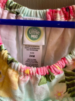 Little Me floral rompers