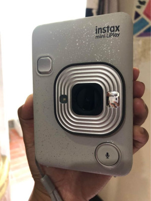 Instax mini LiPlay Hybrid Instant Camera Stone White