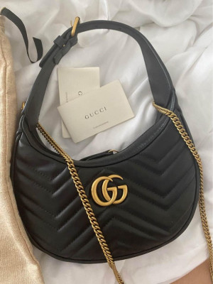 Gucci Marmont Half moon shaped mini bag