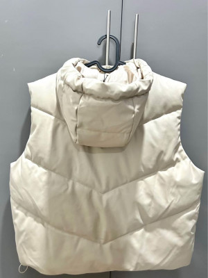 Zara Faux Leather Gilet (Puffer Vest)