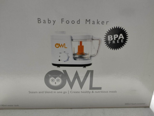 Preloved Owl Baby Food Processor/Maker
