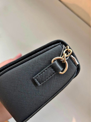 Charles & Keith Black Chain Sling Bag