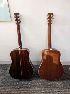 Vintage Yamaha FG-422 and Morris W-18 Acoustic Guitars