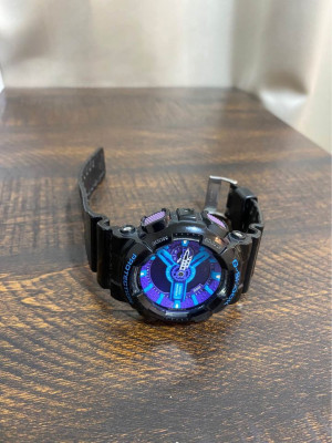 G-Shock Limited Edition Blue and Purple Watch GA-110HC-1A