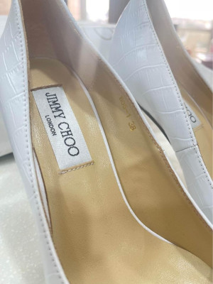 Jimmy Choo Crocodile Embossed Leather