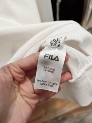 Preloved white Fila hoodie