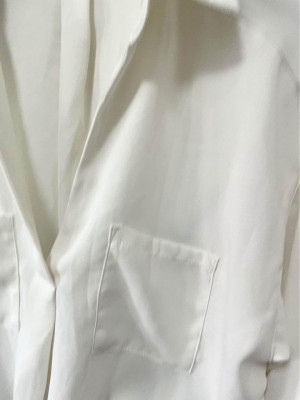 Preloved White Longsleeve Formal Blouse Top