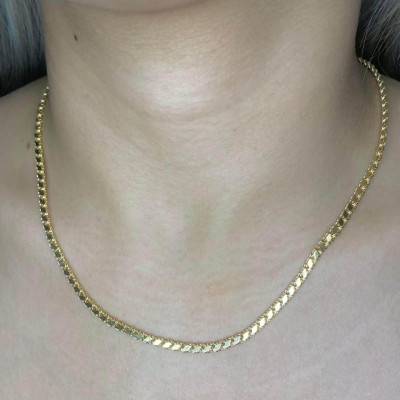 18k Damascus Necklace
