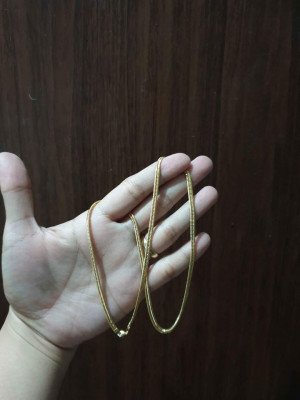 18K SAUDI GOLD NECKLACE