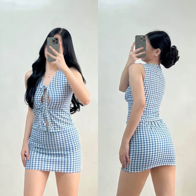 Soft Girl Sexy Top & Skirt