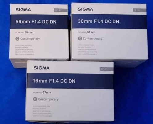 Sigma X-Mount 16mm f/1.4, 30mm f/1.4