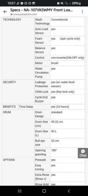 Used But Good Panasonic Frontload Washer