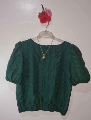 Puffed sleeves blouse
