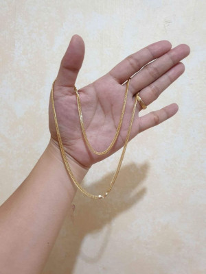 18K SAUDI GOLD NECKLACE