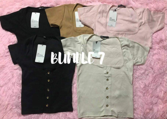 ZARA SQUARE NECK TOP