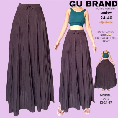 GOOD QUALITY RIBBED KNITTED MIDI SKIRT